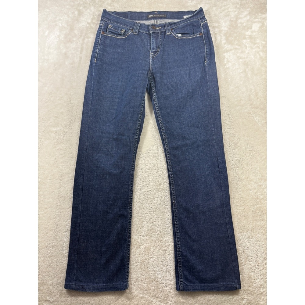 Levi's Womens 529 Curvy Bootcut Dark Wash Blue Jeans 8M W29 Meas: 30x28 (Hemmed)